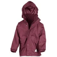 Result Genuine Recycled Result Genuine Recycled Kinder Junior Regenjacke Winterjacke Fleece gefüttert, Burgundy, – Produktbild 1 von 1