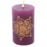 El Puente El Puente Stumpenkerze "Mandala" | Fair Trade & Handmade aus Indien – Produktbild 1 von 1
