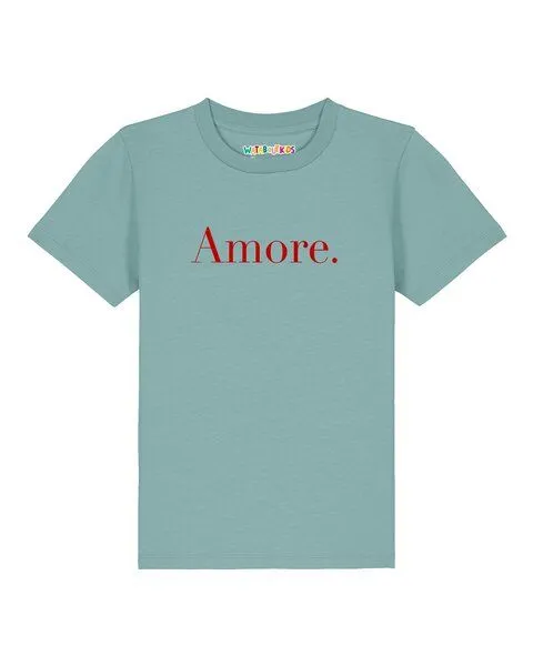 watabout.kids watabout.kids T-Shirt Kinder Amore, Teal monstera, – Produktbild 1 von 2
