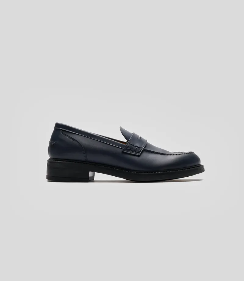 Solari Milano Solari Milano Damen vegan Loafer Marineblau, Extra dunkelblau, – Produktbild 2 von 2