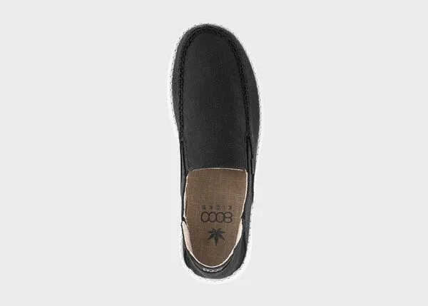 8000Kicks 8000Kicks SunSlide Hanf-Slipper in Schwarz – Produktbild 3 von 4
