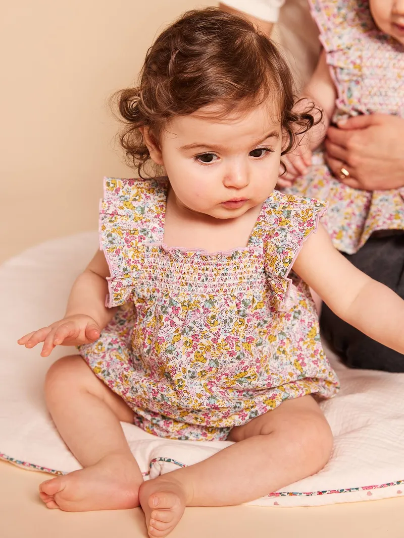 Envie De Fraise Baby Kurzoverall mit Rüschen Geschwister-Capsule ENVIE DE FRAISE, Mehrfarbig, – Produktbild 2 von 4