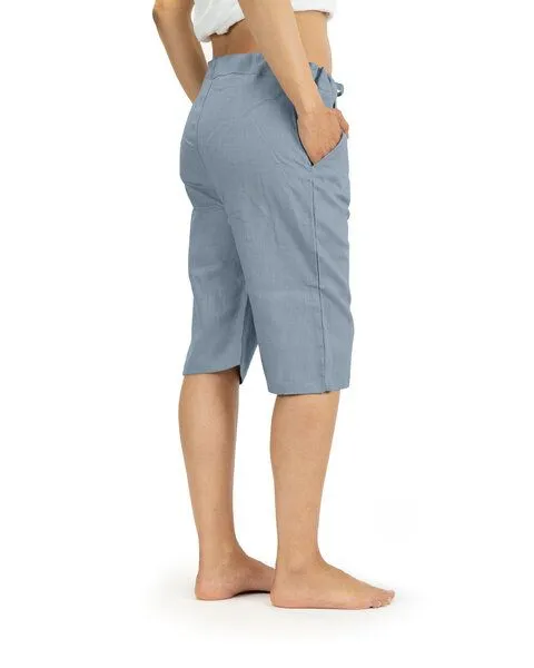 SCHAZAD Leinenshort von SCHAZAD, Taubenblau, – Produktbild 2 von 3