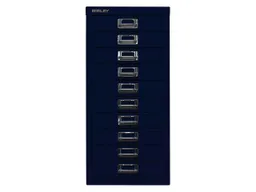 Bisley Bisley Schubladenschrank 10 Schübe, DIN A4 oxfordblau – Produktbild 1 von 1