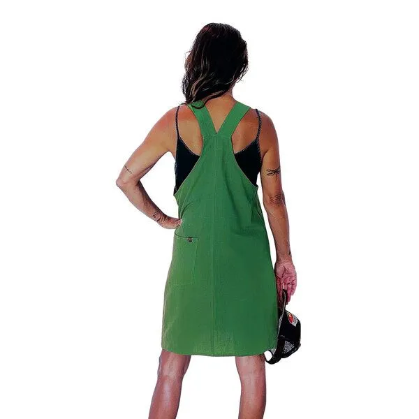 The Driftwood Tales The Driftwood Tales Nachhaltiger Latzkleid aus recycelter Baumwolle, Leichtgrun (leinenlook baumw), – Produktbild 1 von 2