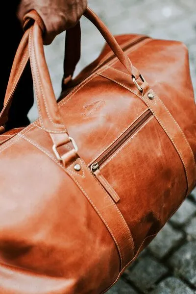 Alpenleder Alpenleder Reisetasche ALABAMA, Cognac, – Produktbild 2 von 4