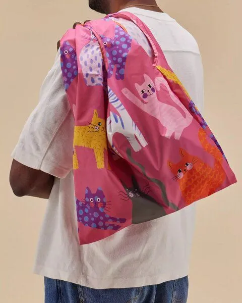 Original Duckhead Original Duckhead Tragetasche, Fuchsia artsy cats (pink), – Produktbild 2 von 2