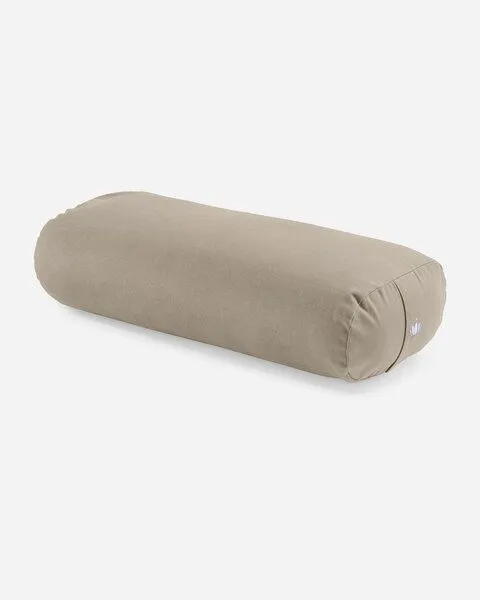 Lotuscrafts Lotuscrafts BIO Großer Yoga Bolster RESTORATIVE L mit weicher Kapokwolle gefüllt, Light taupe, – Produktbild 1 von 4