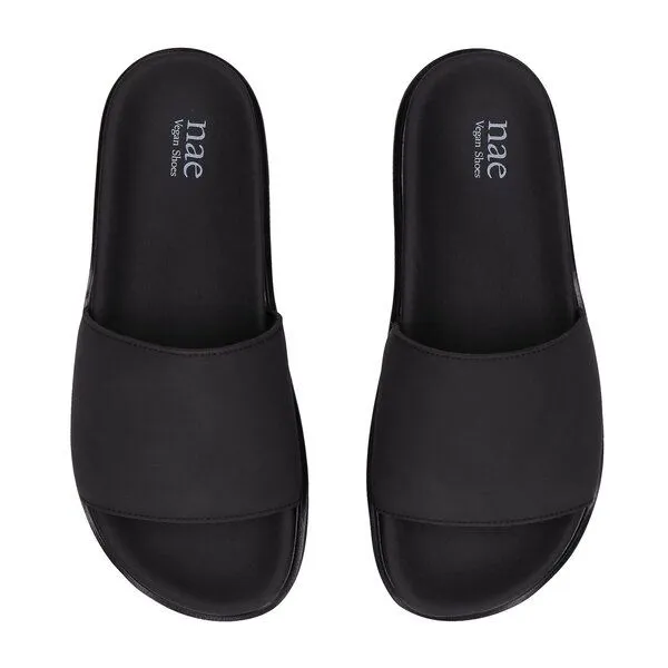 Nae Vegan Shoes Nae Vegan Shoes NAE | Okina Schwarze Vegane Sandalen - Mutig und nachhaltig, Schwarz, – Produktbild 3 von 4