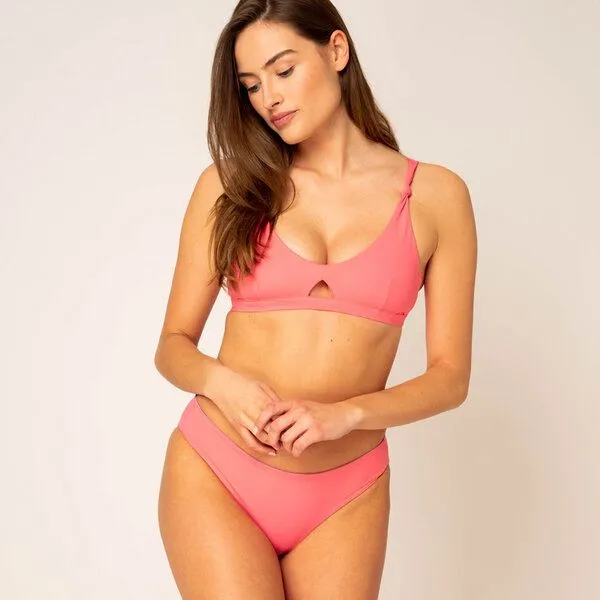 Woodlike Ocean Woodlike Ocean Coral Bustier Top - Uni, Pink, – Produktbild 1 von 4