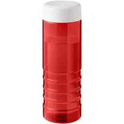 Unbranded H2O Active® Eco Treble 750 ml Sportflasche mit Drehdeckel, rot, weiß – Produktbild 1 von 1