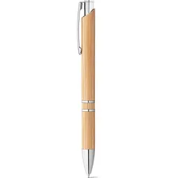 hi!dea™ hi!dea™ BETA BAMBOO. Kugelschreiber aus Bambus mit Clip und Details aus Metall – Produktbild 1 von 1