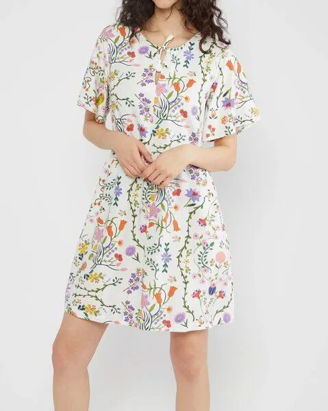 blutsgeschwister Blutsgeschwister Kleid Kaftan Wings - Flower Sun And Moon – Produktbild 1 von 4