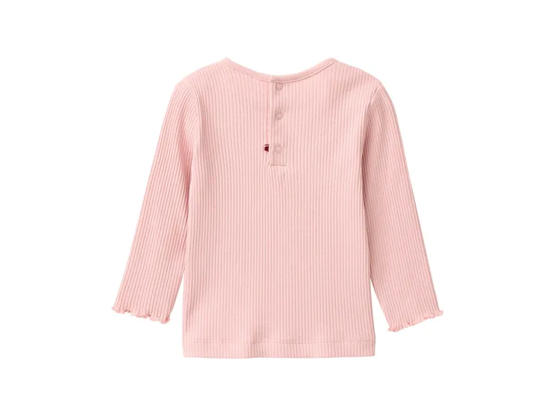 People Wear Organic People Wear Organic Langarm-Shirt rip blassrosa 98/104, Rosa, – Produktbild 2 von 2