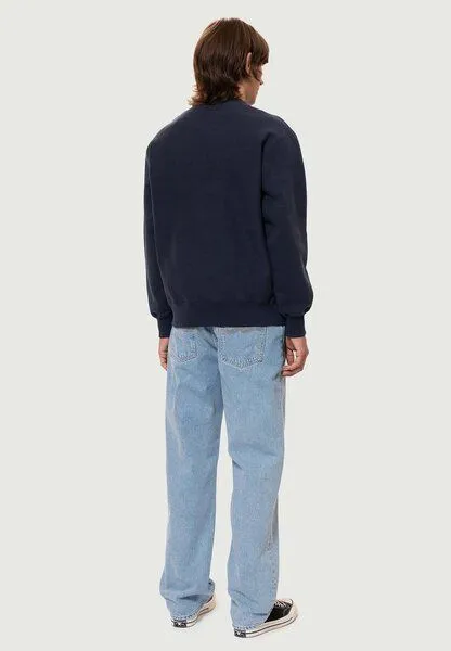 Nudie Jeans Nudie Jeans Sweatshirt Hasse Crew Neck, Blau (navy), – Produktbild 2 von 4