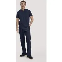 hessnatur hessnatur Hose ENEA Regular aus Bio-Baumwolle mit Leinen, Marine, – Produktbild 2 von 4