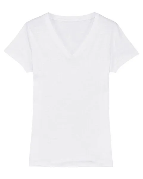 Human Family Human Family Damen T-Shirt mit V-Ausschnitt "Evolution - Stand Against" in 4 Farben, Weiss, – Produktbild 3 von 3
