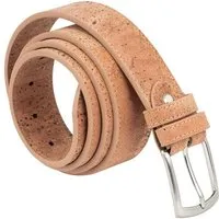 Simaru Simaru Herren Gürtel aus Kork mit edler Schnalle, Veganer Gürtel Buenos Aires, Beige, – Produktbild 1 von 1