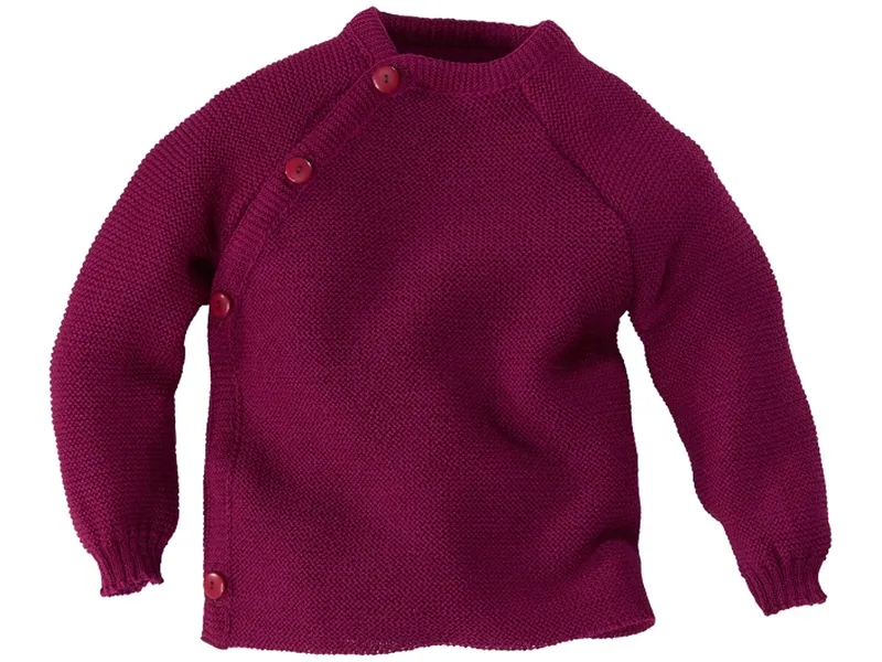 Reiff Strickwaren Reiff Strickwaren Baby Jacke Schlüttli Bio-Merinowolle, Rot, – Produktbild 1 von 2