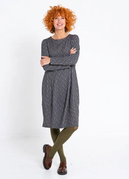 Heidekönigin Heidekönigin Tulpenkleid bedruckt, Avocado, – Produktbild 1 von 2