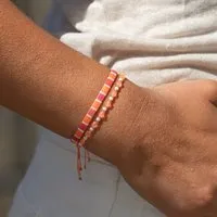 juni juni Armbänder / Set "Sunset Glow" - individuell verstellbar - handgemacht in Deutschland – Produktbild 1 von 1