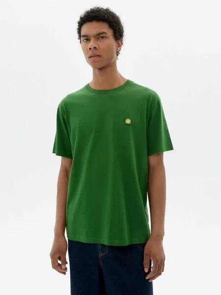 thinking mu thinking mu Sol Contrast - Herren T-Shirt aus Bio-Baumwolle, Dill (green), – Produktbild 1 von 3