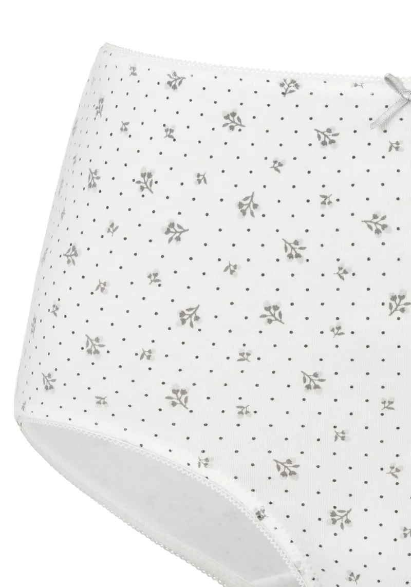 petite fleur by Lascana Taillenslip grau, creme, Grau, creme, – Produktbild 3 von 3