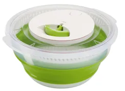 EMSA EMSA Falt-Salatschleuder 'BASIC' 4,0 l, transparent/grün – Produktbild 1 von 1
