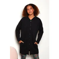 WiDDA Widda Damen vegan Sweatmantel Mono Schwarz – Produktbild 1 von 1