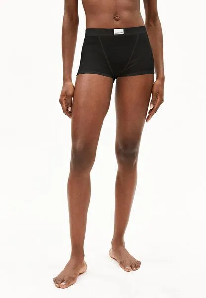 ARMEDANGELS ARMEDANGELS ERYNAA RIB Damen Ripp-Shortie aus Bio-Baumwoll Mix, Black, – Produktbild 1 von 4