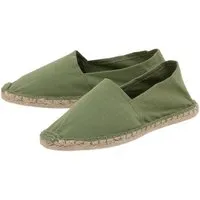 Japanwelt Espadrilles Japanwelt Espadrilles Espadrilles Canvas Unisex Low Top Sommerlatschen Flache Ballerina, Olivgrün, – Produktbild 1 von 1