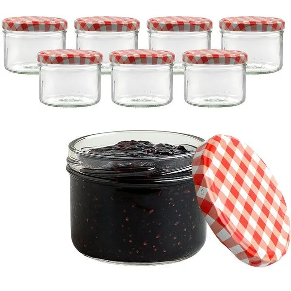 mikken mikken Marmeladengläser 210ml mit Deckel Einmachgläser Einkochgläser Pestogläser Dessertgläser – Produktbild 3 von 8