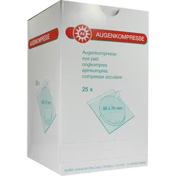 NOBAMED Paul Danz AUGENKOMPRESSEN 55x70 mm steril einzeln verpackt 25 St Kompressen – Produktbild 1 von 1