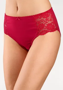 petite fleur by Lascana Hüftslip rot, schwarz, weiß – Produktbild 1 von 1