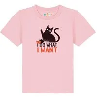 watabout kids watabout.kids T-Shirt Kinder Cat, Cotton pink, – Produktbild 1 von 1