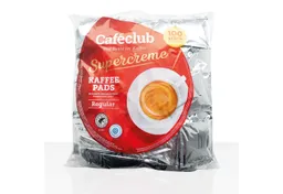 Caféclub Kaffee Caféclub Supercreme Regular Kaffeepads 100 Stück – Produktbild 1 von 1