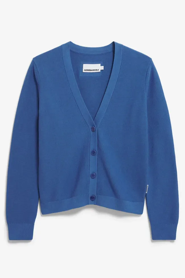 ARMEDANGELS ARMEDANGELS Damen vegan Strickjacke Menaal Dark Morning Blue, Dunkelblau, – Produktbild 1 von 1