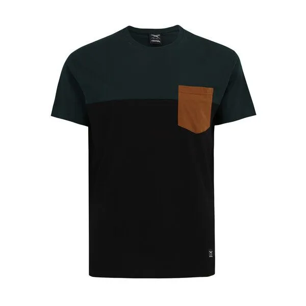 Iriedaily Iriedaily Block Pocket Tee, Green black (mehrfarbig), – Produktbild 1 von 3