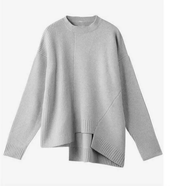 noemvri fashion label noemvri fashion label Frances Strickpullover, Grau, – Produktbild 1 von 3
