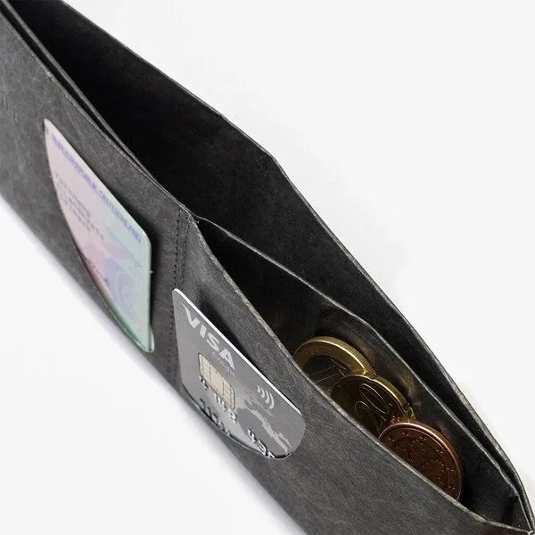 paprcuts paprcuts RFID Portemonnaie, Just black (schwarz), – Produktbild 2 von 3