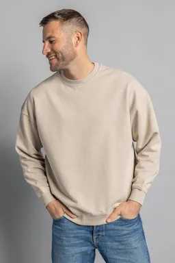 DIRTS DIRTS Herren vegan Sweatshirt Oversized Crewneck Desert Beige – Produktbild 1 von 1