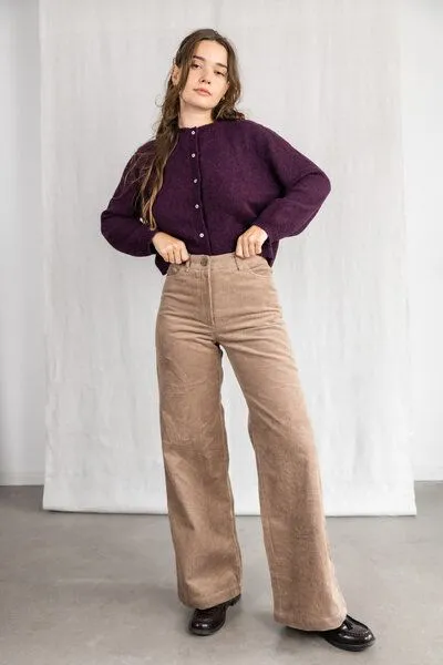 Jyoti - Fair Works Jyoti - Fair Works Bio-Baumwollcord Hose Tushar, Cappuccino, – Produktbild 1 von 4