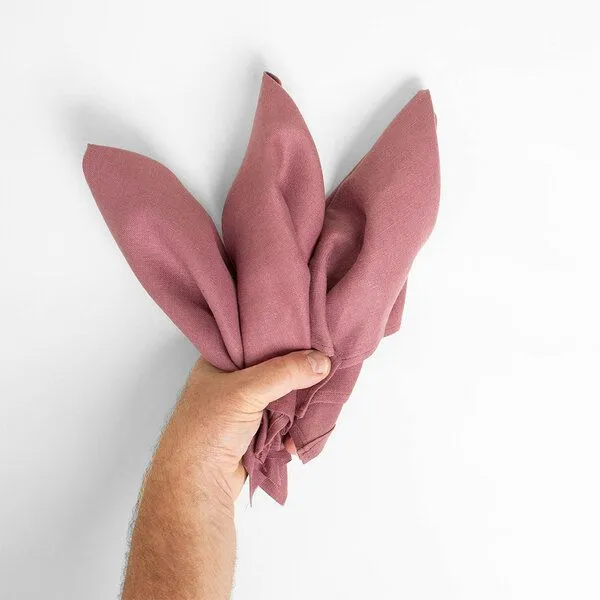 nahtur-design nahtur-design Leinen Gästehandtücher, Flieder_06 (rosa), – Produktbild 2 von 3