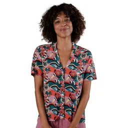 Brava Fabrics Brava Fabrics Kurzarm-Bluse Yeye Weller Aloha – Produktbild 1 von 1