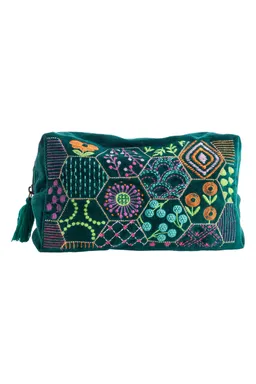Tranquillo Kosmetiktasche VELVET BLOOM ART (GOTS) groß - bunt – Produktbild 1 von 1
