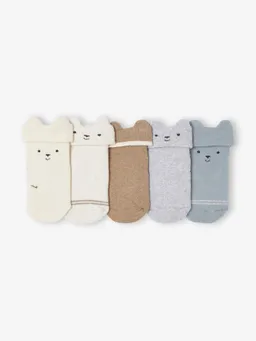 Vertbaudet 5er-Pack rutschfeste Baby Ftee-Socken – Produktbild 1 von 1