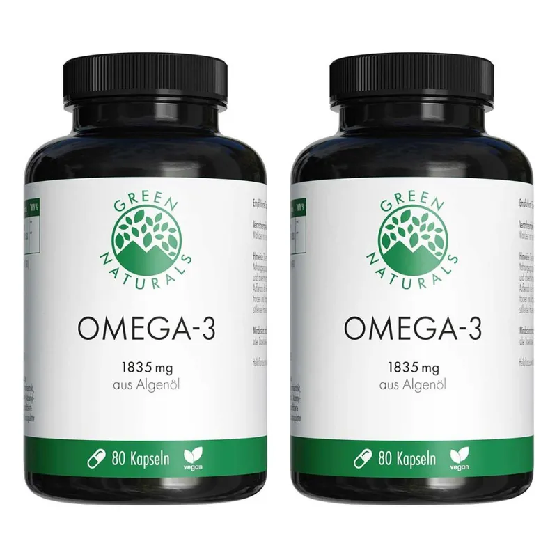 Green Naturals Green Naturals Omega-3 Kapseln 1835mg vegan + DHA – Produktbild 1 von 1