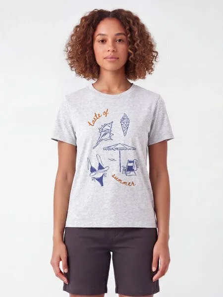 watapparel watapparel T-Shirt Frauen Taste of summer, Cool heather grey, – Produktbild 2 von 2