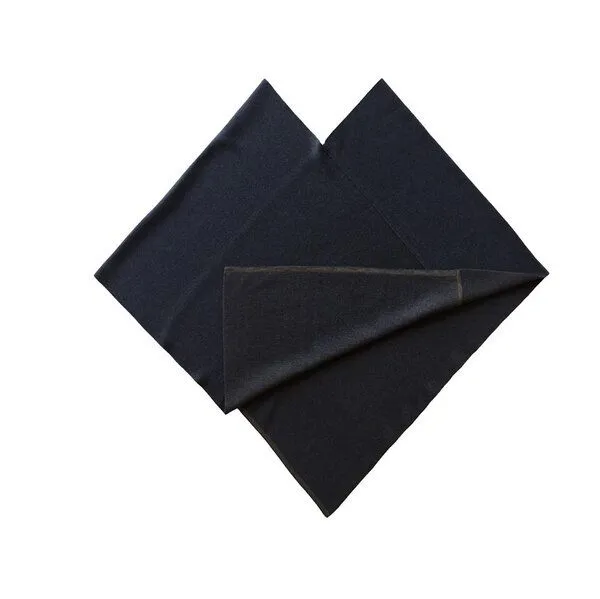 austriandesign.at austriandesign.at DreieckPoncho reversibel dünn aus extrafeiner Merinowolle, Blaubraun/braun, – Produktbild 3 von 4