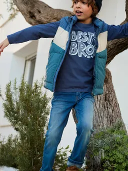 Vertbaudet Jungen Straight-Fit-Jeans Hüftweite COMFORT Bundweite verstellbar – Produktbild 1 von 1